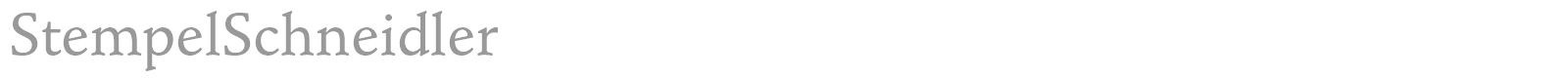 StempelSchneidler font preview