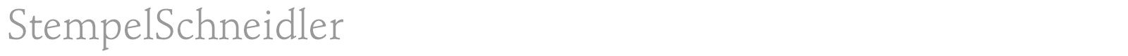 StempelSchneidler font preview