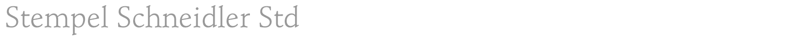 StempelSchneidler font preview