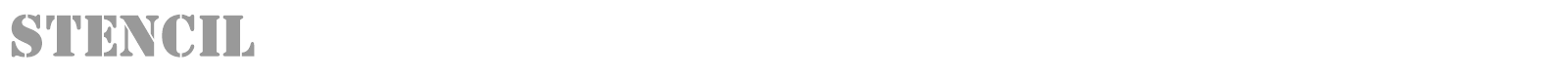 Stencil font preview