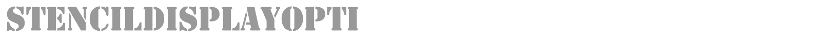 Stencil font preview