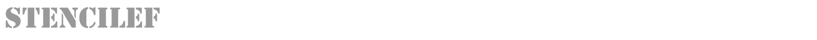 Stencil font preview