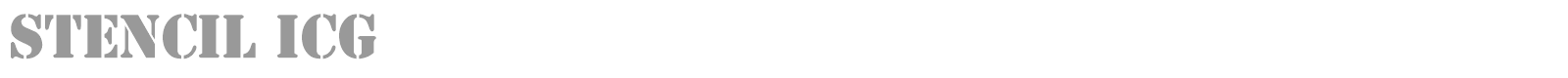 Stencil font preview