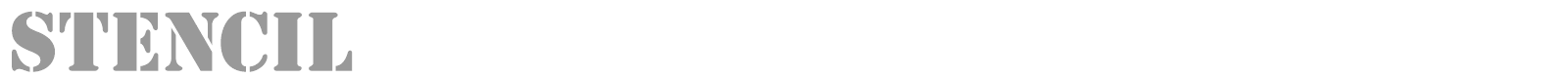 Stencil font preview
