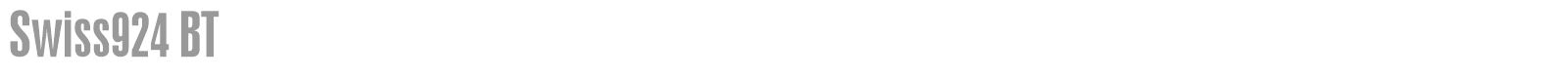 Swiss924 BT font preview