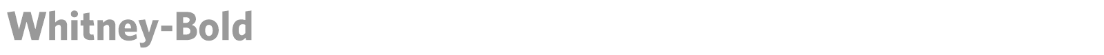 Whitney-Bold font preview