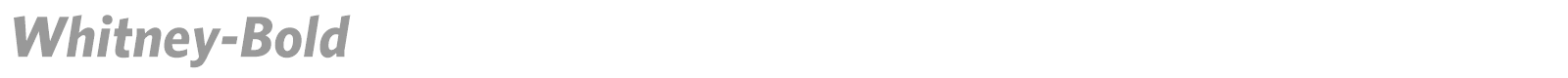 Whitney-Bold font preview