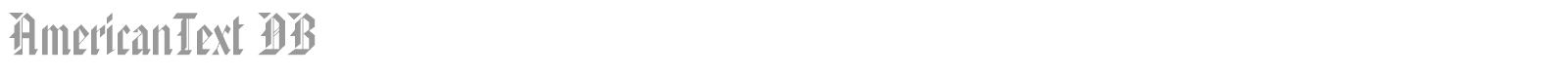 AmericanText DB font preview
