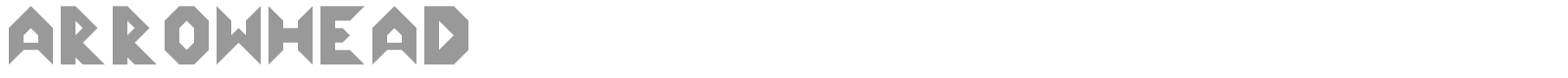 Arrowhead font preview