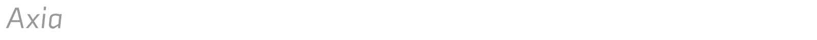Axia font preview