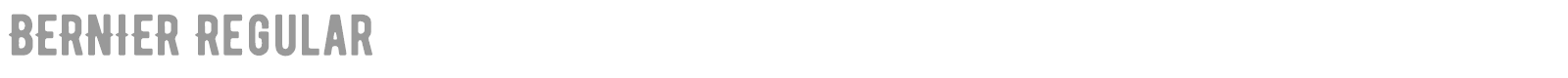 BERNIER Shade font preview