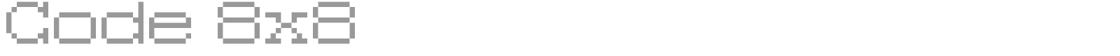 Code 8x8 font preview
