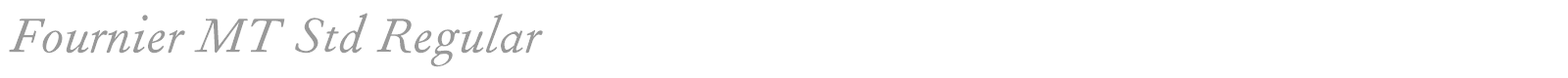 Fournier MT Std font preview