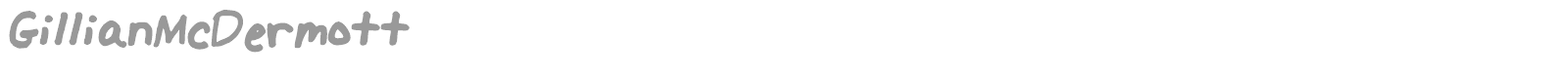 GillianMcDermott font preview