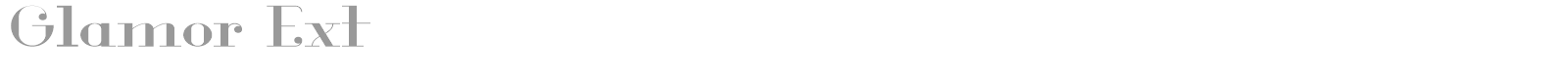Glamor Ext font preview