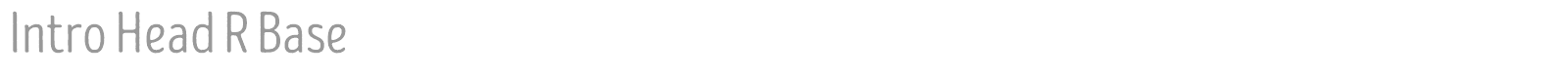 Intro Script R font preview