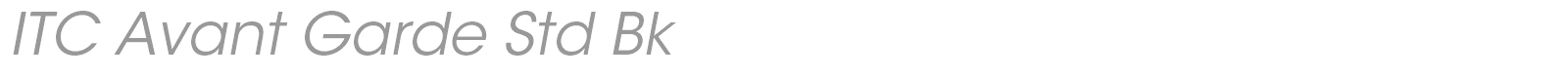 ITC Avant Garde Gothic Std font preview