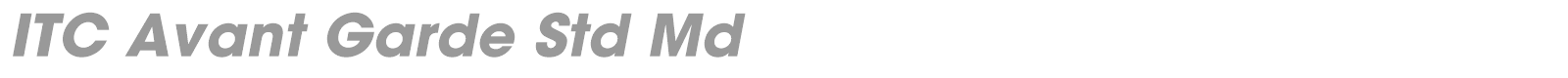 ITC Avant Garde Gothic Std font preview