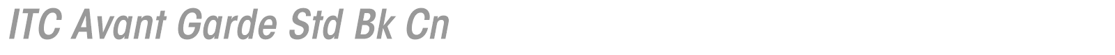 ITC Avant Garde Gothic Std font preview