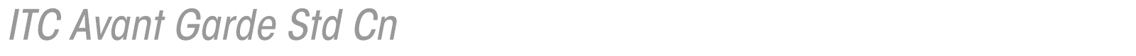 ITC Avant Garde Gothic Std font preview