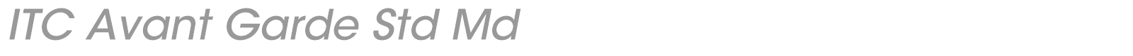 ITC Avant Garde Gothic Std font preview