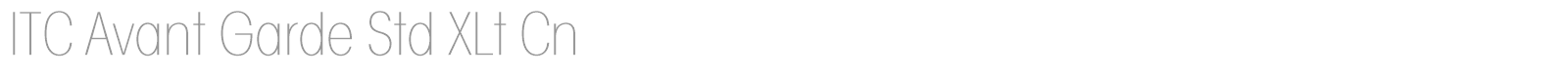 ITC Avant Garde Gothic Std font preview