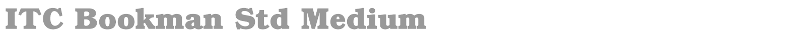 ITC Bookman Std font preview