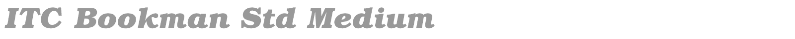 ITC Bookman Std font preview