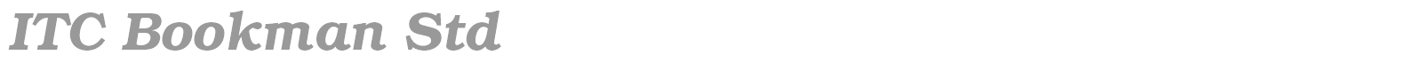 ITC Bookman Std font preview