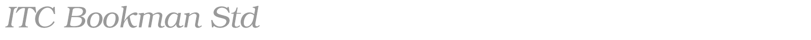 ITC Bookman Std font preview