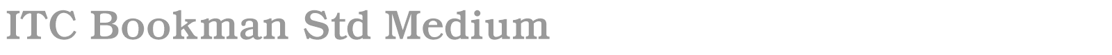 ITC Bookman Std font preview