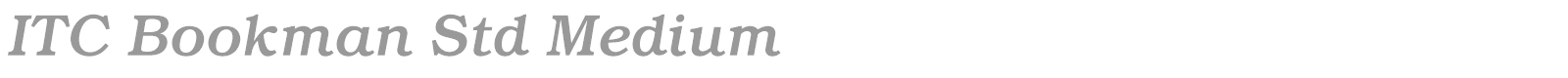 ITC Bookman Std font preview