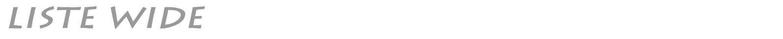 Liste Wide font preview