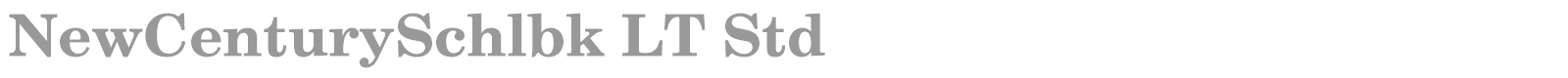 New Century Schoolbook LT Std font preview