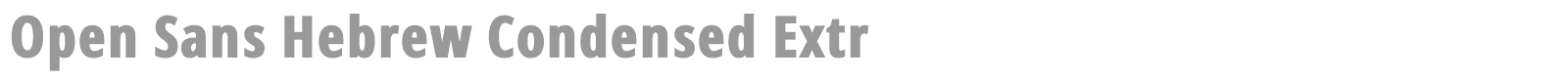 Open Sans Hebrew Condensed font preview