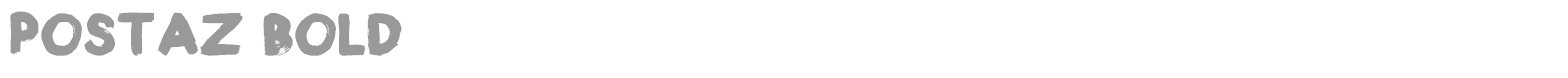 Postaz Bold font preview