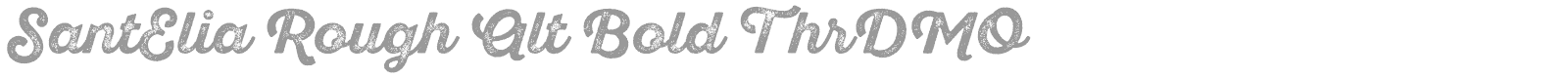 SantElia Script font preview