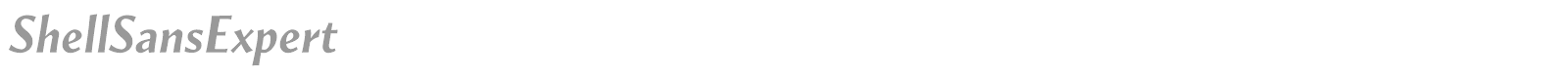 ShellSansExpert font preview