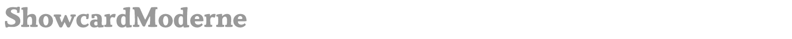ShowcardModerne font preview
