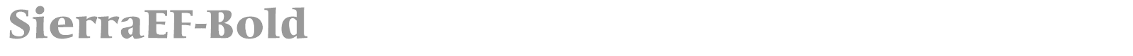 SierraEF-Bold font preview