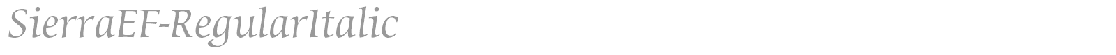 SierraEF-Bold font preview