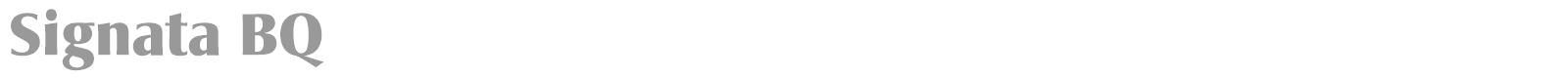 Signata BQ font preview