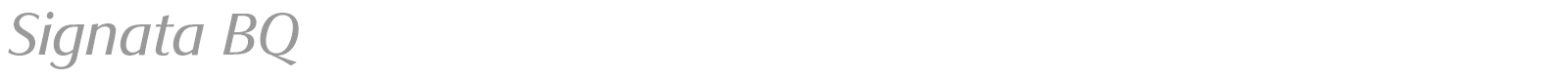 Signata BQ font preview