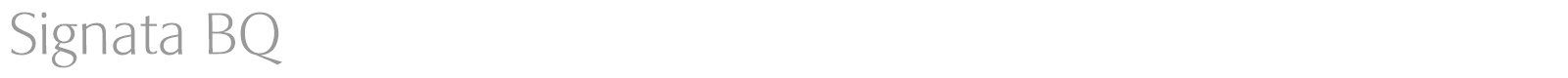 Signata BQ font preview