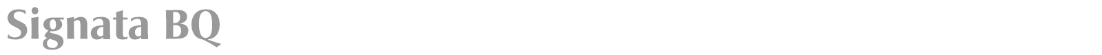 Signata BQ font preview