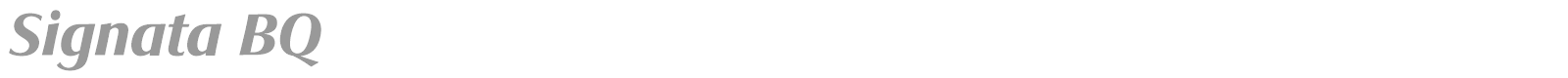 Signata BQ font preview