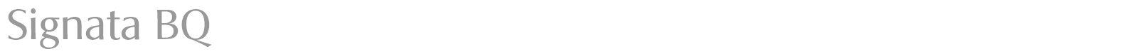 Signata BQ font preview