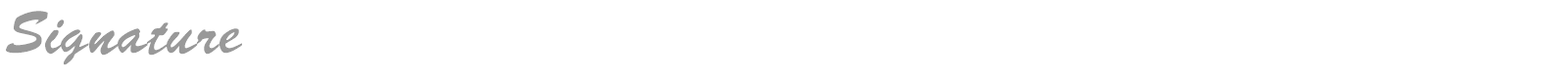 Signature font preview