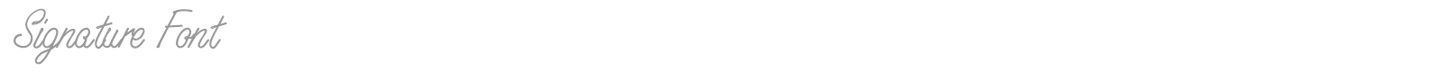 Signature font preview