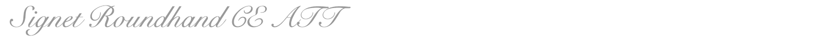 Signet Roundhand font preview